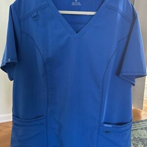 Jaanuu Woman Blue Scrub Top